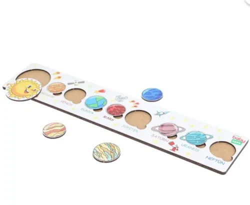 Montessori Gezegenler Puzzle