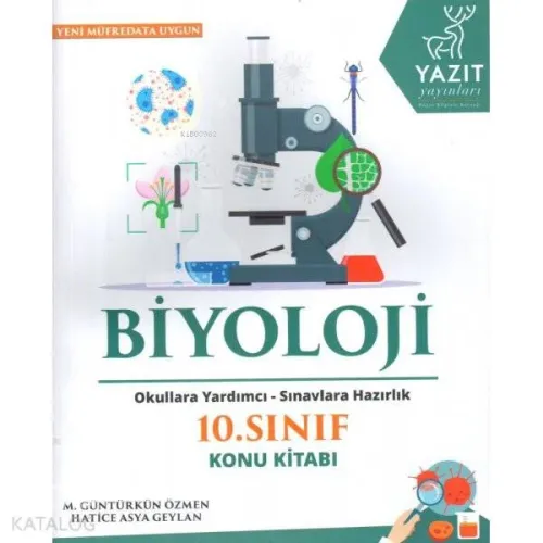 Yazıt Yayınları 10. Sınıf Biyoloji Konu Kitabı Yazıt