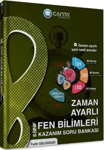 Çanta Yayınları 8.Sınıf Fen Bilimleri Zaman Ayarlı Kazanım Soru Bankası