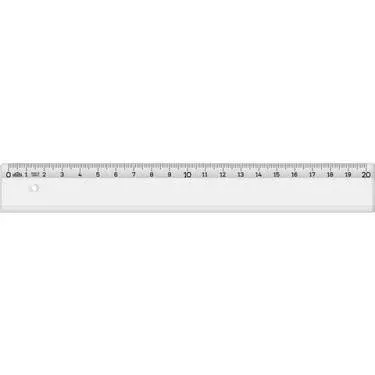 HATAS " EKONOMİK "  - ÖĞRENCİ  CETVELİ   (ŞEFFAF)     20 cm.