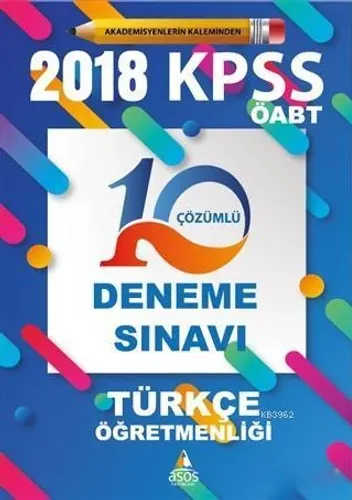 2018 KPSS ÖABT Türkçe Öğretmenliği 10 Çözümlü Deneme Sınavı