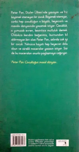 Peter Pan J.M.Barrie Bordo Siyah