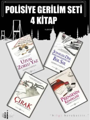 Gerilim Polisiye Seti 4 Kitap (Ciltli) Kolektif