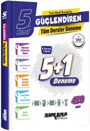 Ankara 5. Sınıf Tüm Dersler 5+1 Güçlendiren Denemeleri