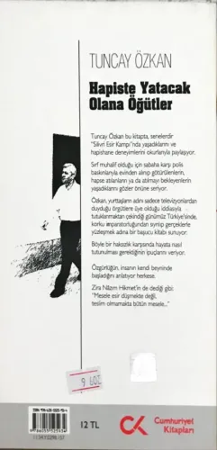 Hapiste Yatacak Olana Öğütler Tuncay Özkan Cumhuriyet Kitapları