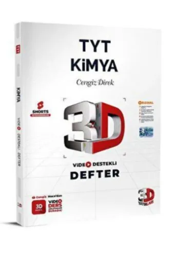 3D TYT KİMYA VİDEO DESTEKLİ DEFTER