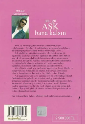 Sen Git Aşk Bana Kalsın Mehmet Coşkundeniz Neden Kitap