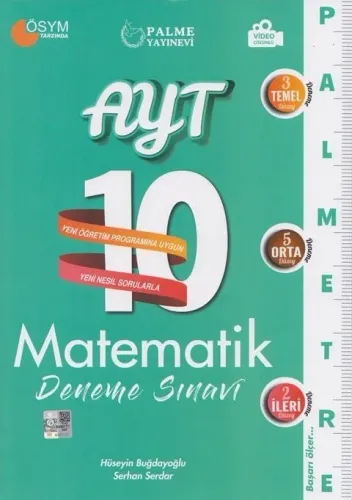 Palme 2021 AYT Matematik 10 Deneme Sınavı