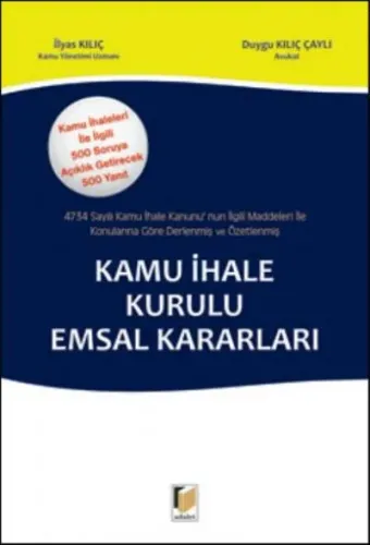 Kamu İhale Kurulu Emsal Kararları