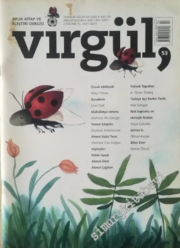 Virgül Aylık Kitap ve Eleştiri Dergisi  : Çocuk Edebiyatı - Sayı: 53      Temmuz - Ağustos  2002