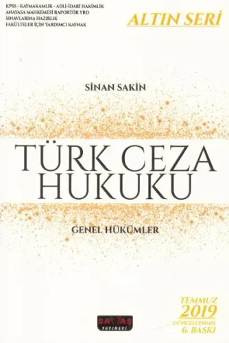 Türk Ceza Hukuku Genel Hükümler
