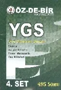Özdebir YGS 3 Deneme Sınavı 4.Set - 495 Soru
