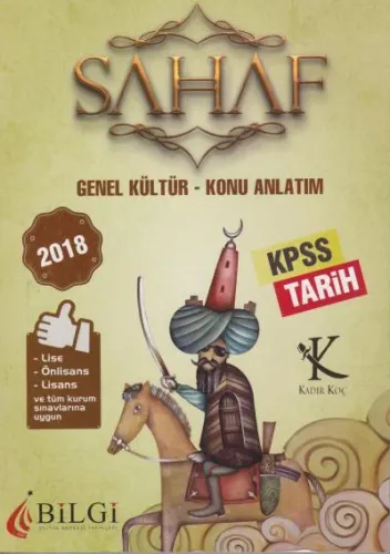Bilgi Eğitim Merkezi KPSS Sahaf Genel Kültür Tarih Konu Anlatımlı