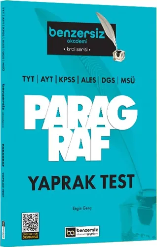 TYT AYT KPSS ALES DGS MSÜ KRAL SERİSİ BENZERSİZ PARAGRAF YAPRA 2027