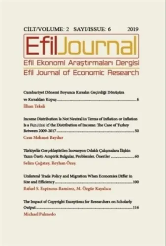 Efil Ekonomi Araştırmaları Dergisi Cilt: 2 Sayı: 7