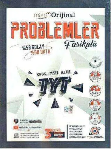 Orijinal Mikro TYT Problemler Fasikülü Soru Bankası Mesut Karabulut