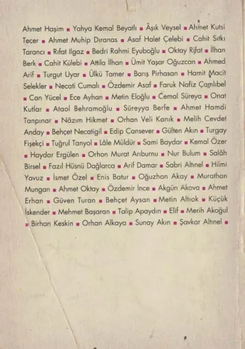 En Güzel Aşk Şiirleri Ahmet Haşim Tempo %53 indirimli