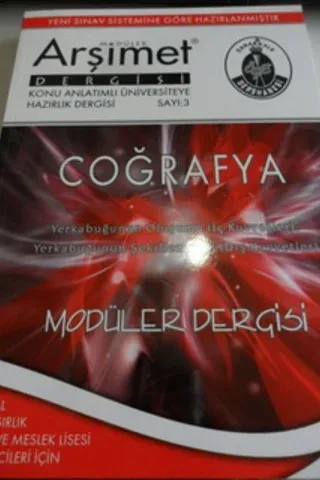Coğrafya Modüler Dergisi Sayı: 3