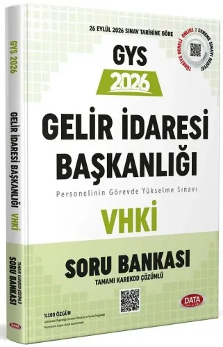 Data Yayınları 2026 Gelir İdaresi Başkanlığı VHKİ GYS Soru Bankası (Karekod Çözümlü)