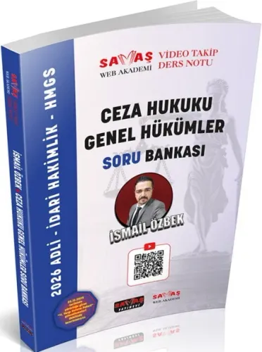 Savaş Yayınları 2026 Adli-İdari Hakimlik HMGS Ceza Hukuku Genel Hükümler Soru Bankası