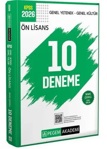 Pegem Yayınları 2026 KPSS Genel Yetenek Genel Kültür Ön Lisans Tamamı 
