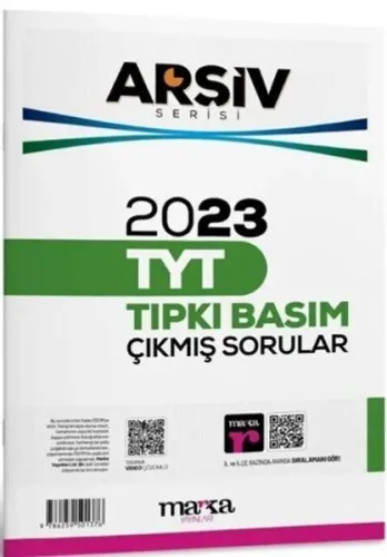 Marka Yayınları TYT Arşiv Serisi 2023 Çıkmış Sorular Çözümlü Tıpkı Bas