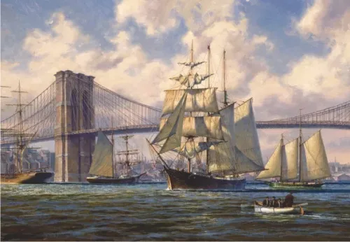 Brooklyn Köprüsünde Geçiş (Puzzle 2000) 3923
