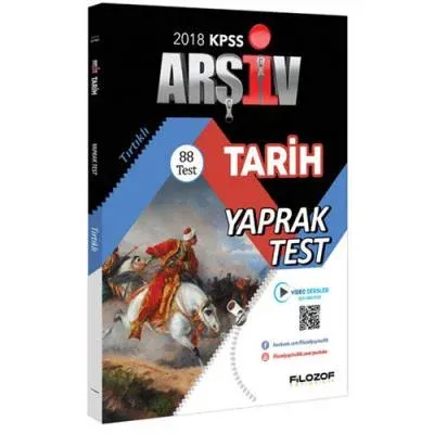 Filozof KPSS Arşiv Tarih Yaprak Test 2018