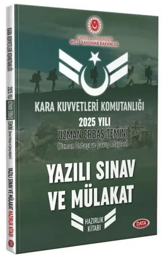 Data Yayınları 2025 Kara Kuvvetleri Komutanlığı Uzman Erbaş Temini Yazılı Sınav ve Mülakat Konu Anlatımlı Hazırlık Kitabı