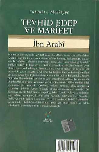 Tevhid Edep ve Marifet Muhyiddin İbn Arabi Lıtera Yayıncılık %40 indir