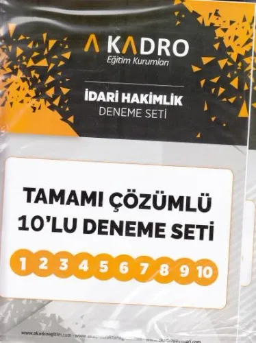 İdari Hakimlik Deneme Seti