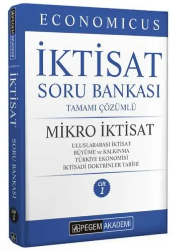 2022 KPSS A Grubu Economicus Mikro İktisat Tamamı Çözümlü Soru Bankası (cilt 1)