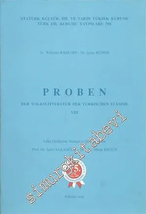 Proben: Der Volkslitteratur der Türkischen Stämme VIII -        1998
