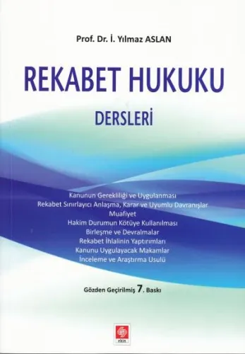 Rekabet Hukuku Dersleri