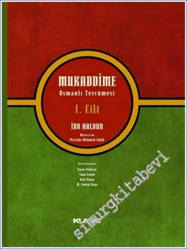 Mukaddime - Osmanlı Tercümesi 3 Cilt TAKIM -
