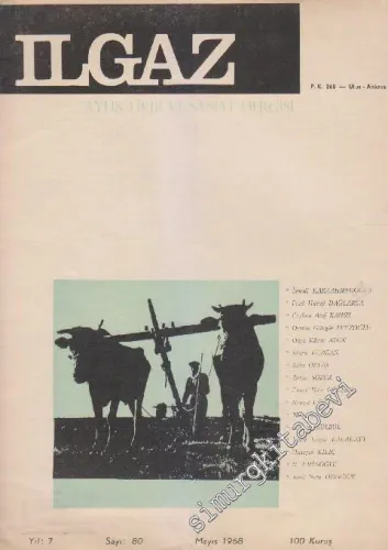 Ilgaz Aylık Fikir ve Sanat Dergisi - Sayı: 80    Yıl: 7  Mayıs 1968