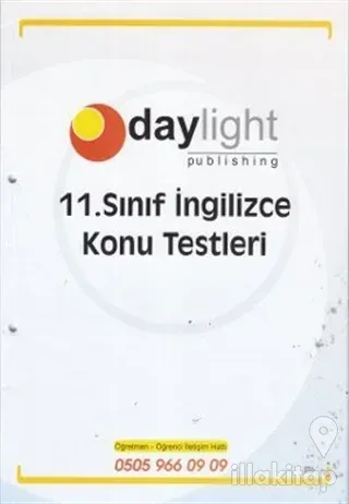 11. Sınıf İngilizce Konu Testleri