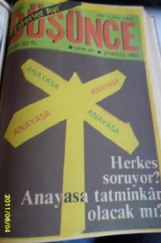 Yeni Düşünce Dergisi (1982 Ciltli) 3. Cilt Yeni Düşünce Dergisi (1982 Ciltli) 3. Cilt