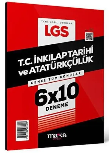 Marka Yayınları 2024 8. Sınıf LGS TC İnkılap Tarihi ve Atatürkçülük 6x10 Deneme