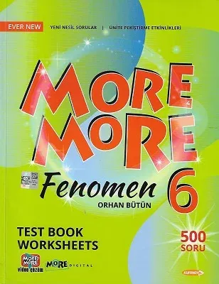 New More More English 6 Fenomen Test Book Worksheets Kurmay ELT Yayınları