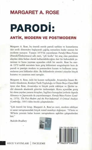 Parodi: Antik, Modern ve Postmodern Margaret A. Rose Hece Yayınları %5