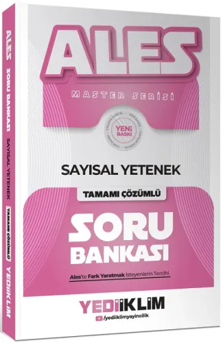 Yediiklim Yayınları 2027 ALES Sayısal Yetenek Tamamı Çözümlü Soru Bank