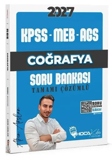 Hoca Kafası Yayınları 2027 KPSS MEB-AGS Coğrafya Soru Bankası Çözümlü