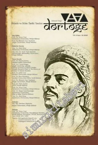 Dörtöğe Dergisi: Felsefe ve Bilim Tarihi Yazıları - 2021 Yunus Emre Yılı  - Sayı: 18    Yıl: 9