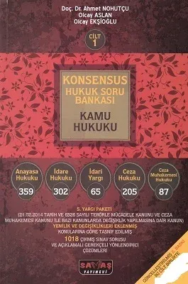 Konsensus KPSS Kurum Sınavları Soru Bankası Kamu Hukuku 1. Cilt