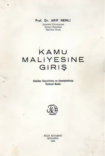 Kamu Maliyesine Giriş