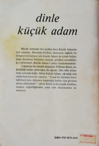 Dinle Küçük Adam Wilhelm Reich Yaprak