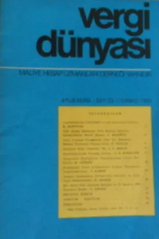 Vergi Dünyası 1983/23