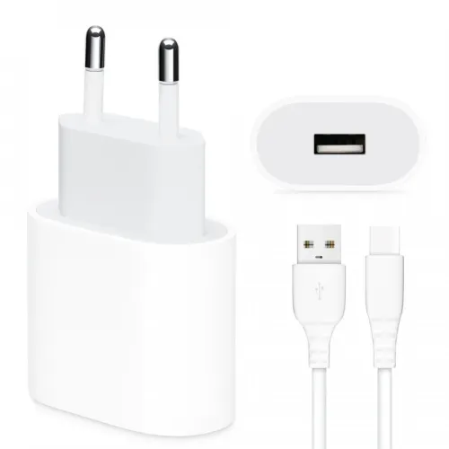 KA-19T 15W Hızlı Şarj Adaptörü + Type-C USB Kablo