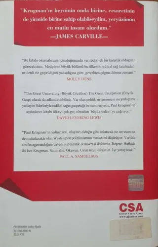 Büyük Çözülme -Yeni Yüzyılda Yolunu Kaybeden Amerika Paul R. Krugman G